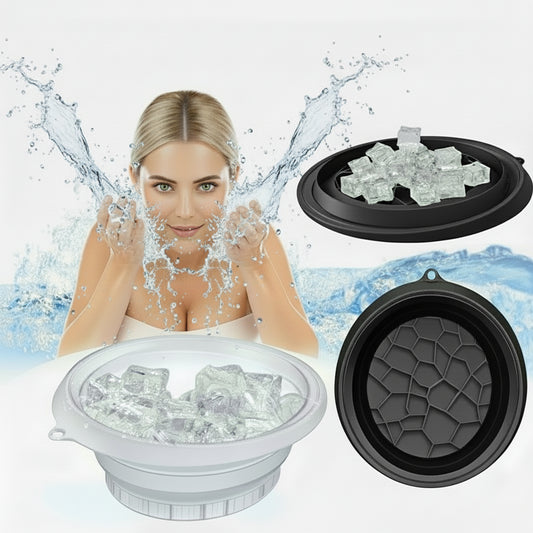 IceDip Pro- Foldable Face Ice Bath Bowl
